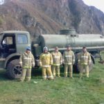 Пожарные добровольцы с. Коргон  Республики Алтай получили новую боевую одежду.