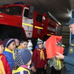 Подготовка  первоклашек МБОУ «Алферовская НОШ» к посвящению в члены дружины юных пожарных.