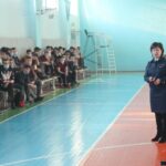 Встреча заместителя председателя ВДПО Республики Алтай Кулаевой Л.Е. со студентами педагогического колледжа.